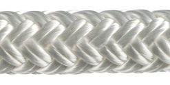 Trenza doble fabricada en poliéster soft-spun de alta resistencia, cordones de 16 x 5 a 16 mm Ø, cordones de 24 x 18 a 24 mm Ø.