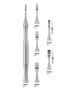 1610/6 Osteotomo Cincel Hueso Curvo 6Mm.